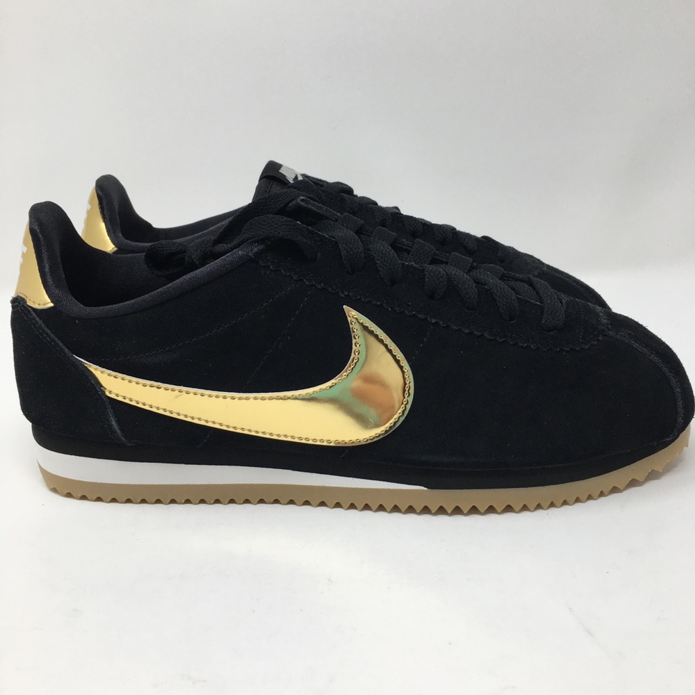 (MH25) Nike Classic Cortez SE Black Gold Women